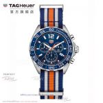 Perfect Replica Tag Heuer Formula1 Blue Dial Nylon Strap 43mm Watch 
